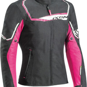 Ixon Challenge Damen Motorrad Textiljacke, schwarz-pink, Größe XS, schwarz-pink, Größe XS
