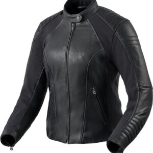 Revit Coral Damen Motorrad Lederjacke, schwarz, Größe 34, schwarz, Größe 34
