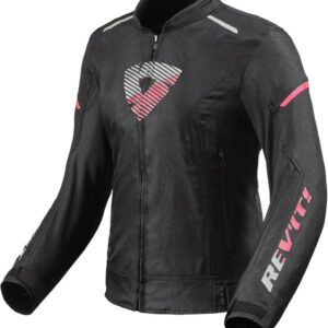 Revit Sprint H20 Damen Motorrad Textiljacke, schwarz-pink, Größe 40, schwarz-pink, Größe 40