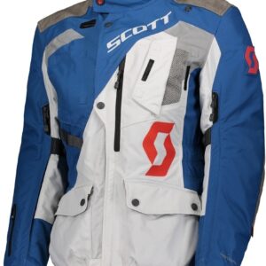 Scott Dualraid Dryo Damen Motorrad Textiljacke, grau-blau, Größe 42, grau-blau, Größe 42