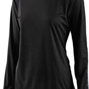 Troy Lee Designs Lilium Solid Damen Fahrrad Jersey, schwarz, Größe XS, schwarz, Größe XS