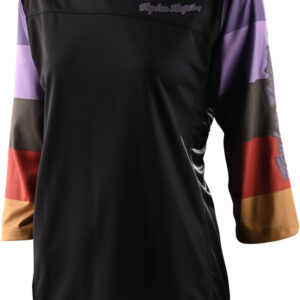 Troy Lee Designs Mischief Rugby Damen Fahrrad Jersey, schwarz-mehrfarbig, Größe XS, schwarz-mehrfarbig, Größe XS
