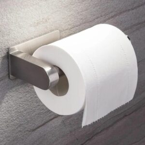 RHAFAYRE Porte Papier Toilette Auto-adhésif de sans Forage Support de Papier Mural Titulaire de Papier,Porte Rouleau Papier WC en Acier Inox
