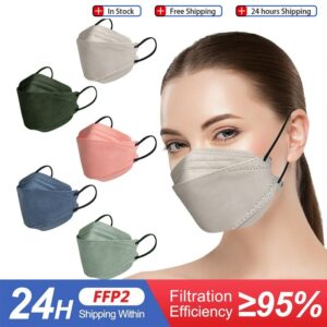 10PCS FFP2 Masks KN95 Fish Mascarillas Homologada españa ffp2mask CE respiratory Filter Reusable Protective Face Mask Masque