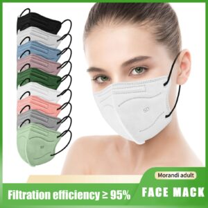 10PCS KN95 Fish ffp2 mask Adult Approved FFP2 Masks hygienic Protective Macarillas FPP2 Colores Morandi KN95 Respirator Mask CE