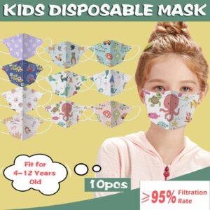 4-12Years Old Cartoon 4 Layers kn95 Mask Kid kn95 Masque Boys Girls kn95 Children ffp2 Mask Safety Protective ffp2 Mask niños