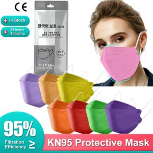 Approved FFP2 Mask CE Facemask Solid Mascarilla KN95 Adult 4 Layers FFP2Mask Mascarillas FPP2 FP2 Masque FFP 2 mondkapjes