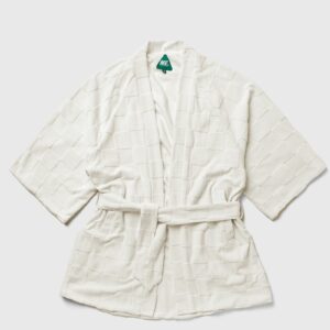 Melody Ehsani Estelle Terrycloth Check Robe women Sleep- & Loungewear White in Größe:S