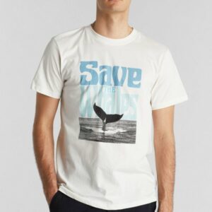 T-Shirt Stockholm Save The Whales Off White