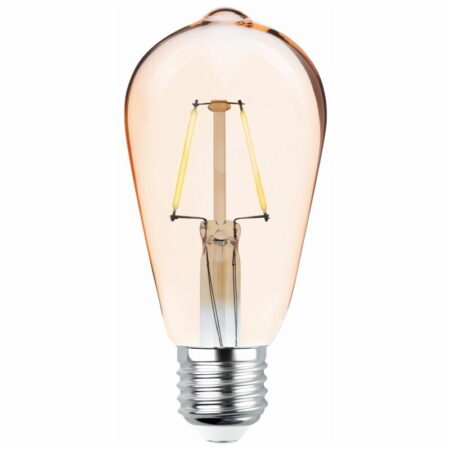 10x Forever Light led Birne Filament E27 ST64 4W 230V 2200K 400 Lumen cog Gold Reto Glühbirne Vintage-Stil