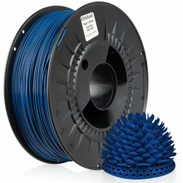 3 x Midori 3D Drucker 1,75mm pla Filament 1kg Spule Rolle Premium Signalblau RAL5005 - Signalblau
