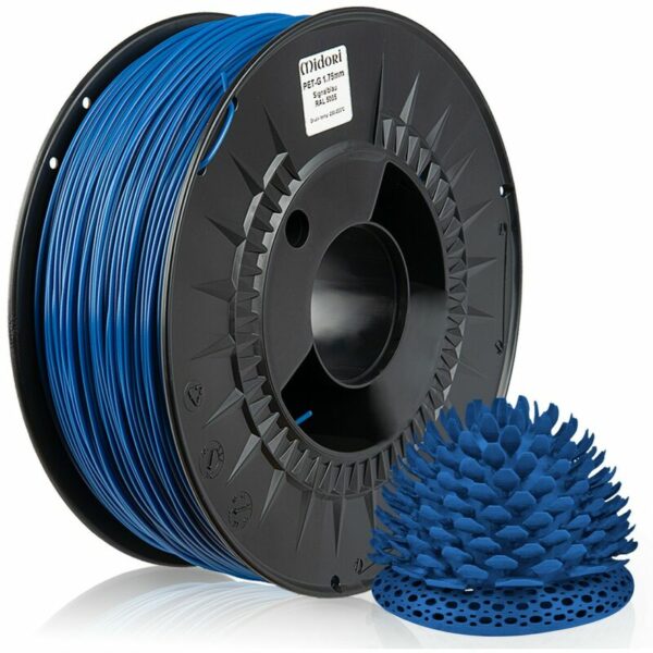 3D Drucker 1,75mm petg Filament 1kg Spule Rolle Premium Signalblau RAL5005 - Signalblau - Midori