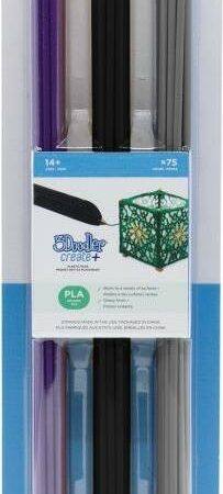 3Doodler Create+ Filament 75 PLA violett schwarz grauNight Sky Mix Polyacticsäure (PLA) Schwarz - Grau - Violett 2 g (PL-NIGHT-75)