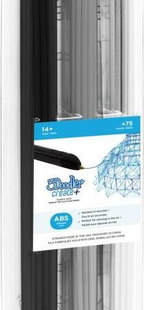 3Doodler FILAMENT 75 PCS ABS 3 COLORS AB-MONO-75 Schwarz - Silber - Weiß 2 g (AB-MONO-75)