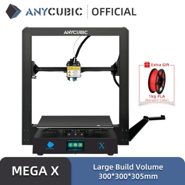 Anycubic Mega X Mega Serie 300*300*305mm 3D Drucker Große Druck Größe Meanwell Netzteil Ultrabase 3d