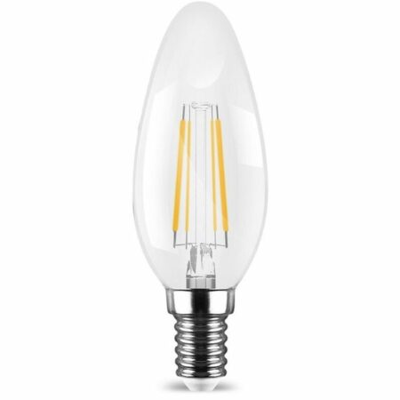 Braytron - E14 Filament C35 led Leuchtmittel Lampe Birne Leuchte Beleuchtung Form: Kerze 4W 400 Lumen Dimmbar warmweiß 1 Stück