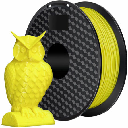 Creatorally - 1KG PLA-Filament für 3D-Drucker, Drahtdurchmesser 1,75 mm Druckmaterial für 3D-Druckerteile (Gelb)