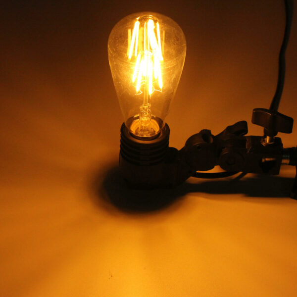 Kingso Dimmable E27 ST64 6W COB Filament Edison Vintage LED Glühbirne AC110V-120V