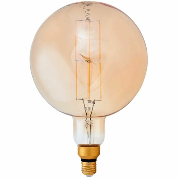 Lindby - E27 LED-Lampe Filament 8W 800lm 1.800K amber Globe
