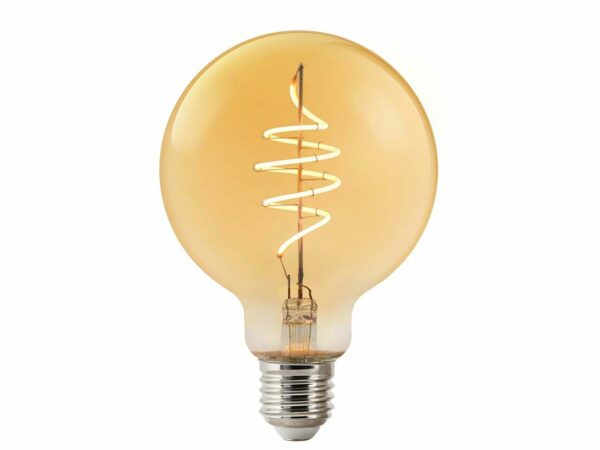 Nordlux Smarte LED-Lampe Filament G95, E27, 5 W, 380 lm, Bernstein, Bluetooth
