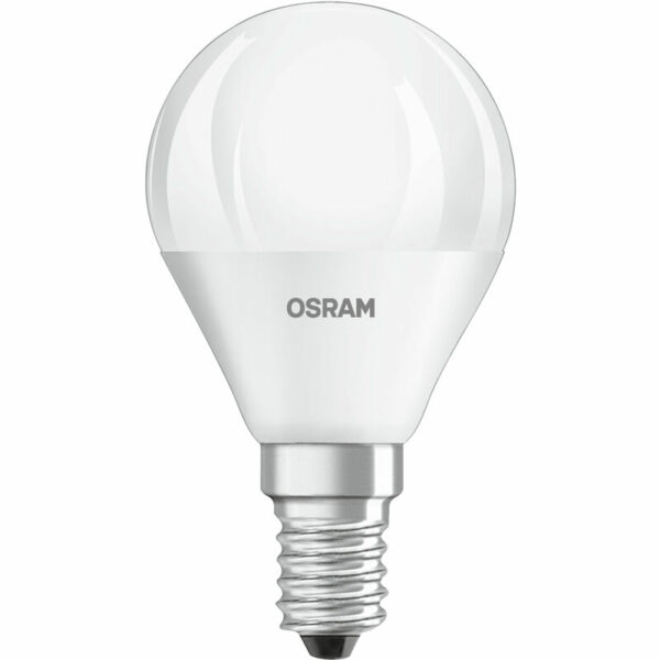 OSRAM LED BASE Classic P40, matte Filament LED-Lampen aus Glas für E14 Sockel, Kerzenform, Kaltweiß (4000K), 470 Lumen, Ersatz für herkömmliche