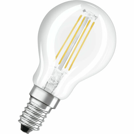 Star+ Dimmbare Filament led Lampe mit E14 Sockel, Warmweiss (2700K), 4W, 3-stufig dimmbar per Klick, Tropfenform, Ersatz für 40W-Glühbirne, klar, led