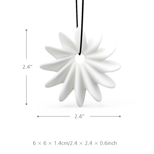 Tomfeel 3D-Druck Schmuck Blume blüht elegante Modellierung Halskette Anhänger Zubehör