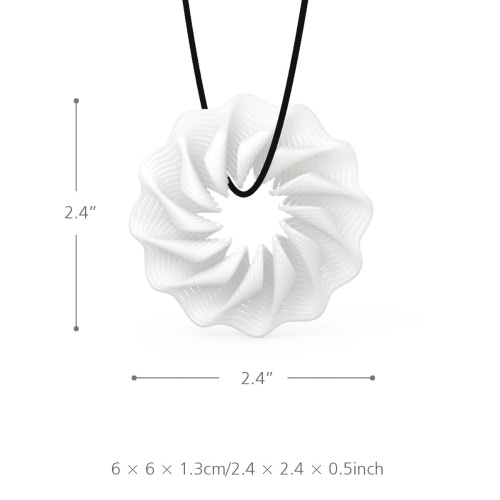 Tomfeel 3D-Druck Schmuck Rhythm elegante Modellierung Halskette Anhänger Zubehör