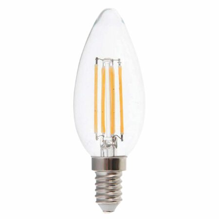 V-TAC LED-Filament-Lampe VT-2127-N, E14, EEK: F, 6W, 600lm, 4000K