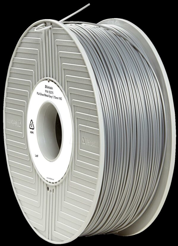 Verbatim - Silber, RAL 9006 - 1 kg - 335,0m - PLA-Filament (3D) (55319)