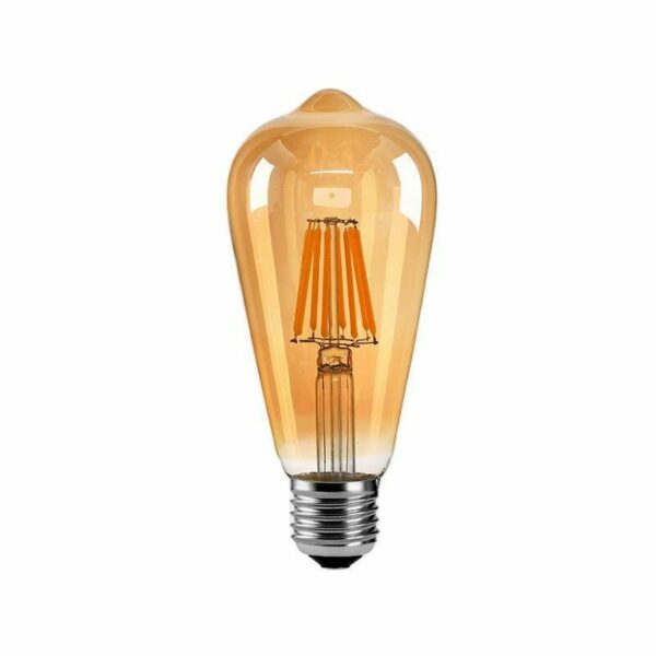 Set mit 2 Vintage-Edison-Glühbirnen mit LED-Filament ST64 4 w nicht dimmbar 220 v E27 (ST64 Basics)