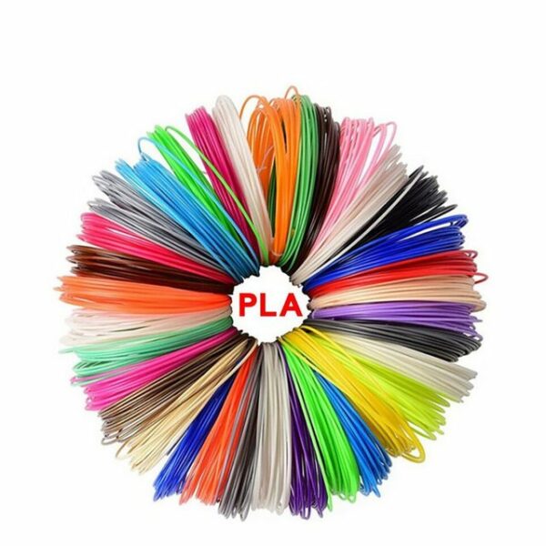 TPFNet 3D-Drucker-Stift PLA-Filament Set für 3D Drucker Stift - 3D-Malerei, Kinderspielzeug Farb Set PLA Filament 200m (10M x 20 zufällige Farben)