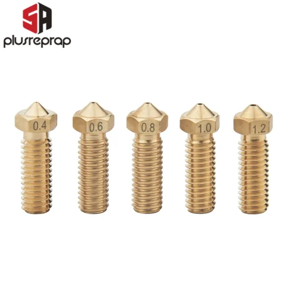 1/10 PCS Volcano Brass Nozzle 0.2 0.4 0.5 0.6 0.8 1.0 1.2mm Optional for 3D Printer 1.75mm Filament Sidewinder X1 Anycubic Vyper