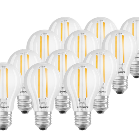 12x Ledvance LED-Lampe Smart+ Filament WiFi Classic A 60 | 6 W | E27 | dimmbar