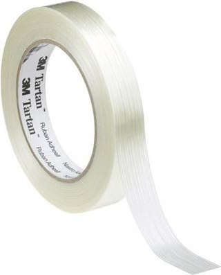 3M Filament-Klebeband Tartan™, (L x B) 50 m x 19 mm Transparent Bi-axial gereckter Polypropyle (KT-0000-4031-3)