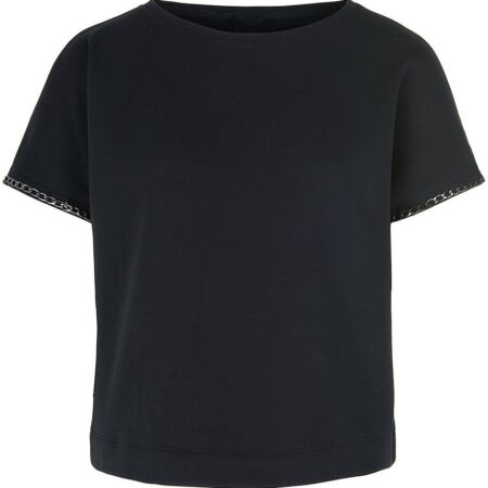 Andjel - Shirt mit U-Boot-Ausschnitt, schwarz, Gr. 36, Baumwolle
