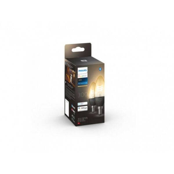 Hue Hue White E14 Kerze Doppelpack Filament 2x300lm (8719514302228) - Philips