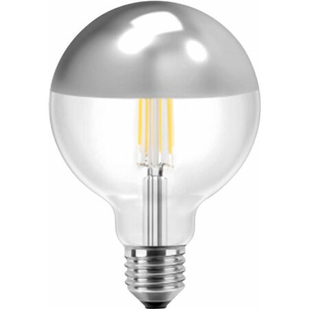 LED-Filament-Lampe, Vintage, eek: f, 7W, 645lm, 3000K, Silber, G125 - Blulaxa