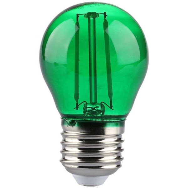 LED-Glühbirne E27 2W G45 Filament Farbe Grün - V-tac
