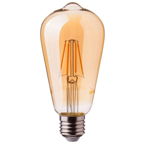 LED-Glühbirne E27 4W ST64 Filament Amber 2200K - V-tac