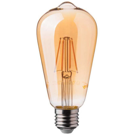 LED-Glühbirne E27 6W ST64 Filament Amber 2200K - V-tac
