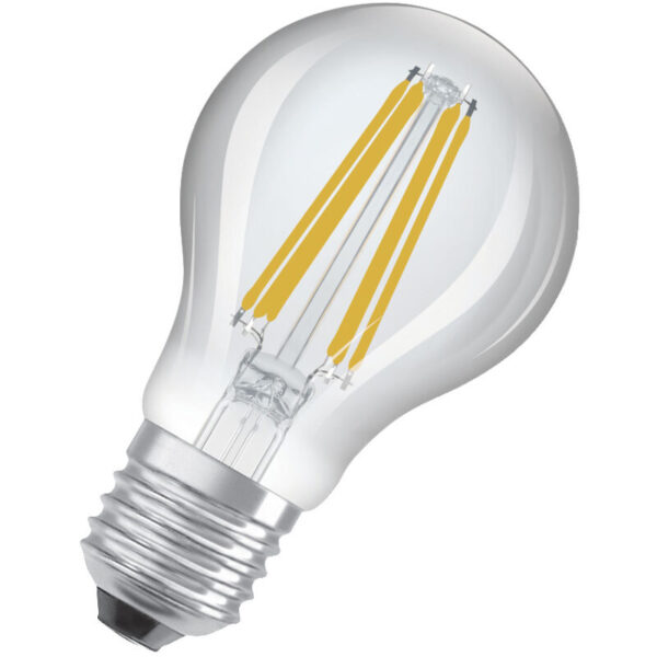 Osram - superstar+ classic a fil 60 LED-Lampe, E27, Kolbenform, 4,3W, 806lm, 2700K, warmweißes Licht, dimmbar, LED-Filament-Technologie, sehr