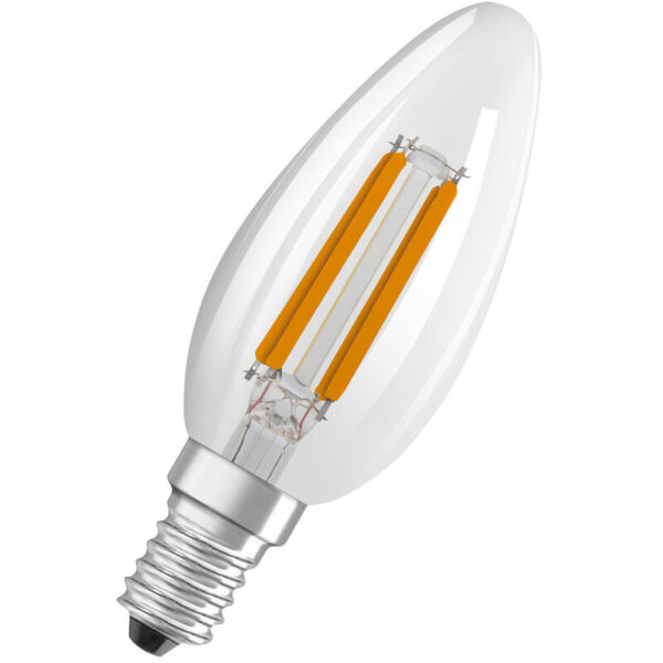 Osram - superstar+ classic b fil 40 LED-Lampe, E14, Minikerzenform, 2,5W, 470lm, 2700K, warmweißes Licht, LED-Filament-Technologie, sehr geringer