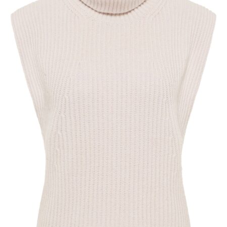 Strick Pullover in beige unifarben