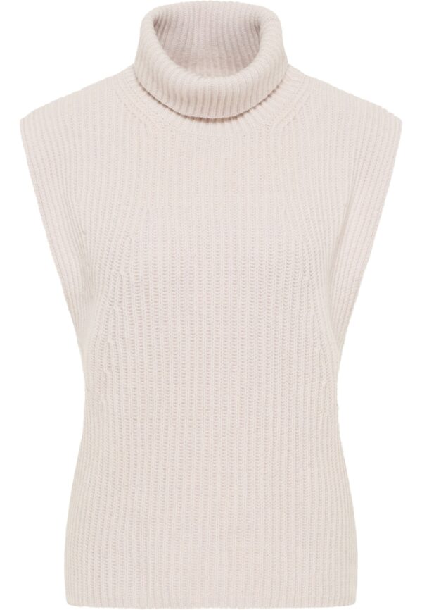 Strick Pullover in beige unifarben