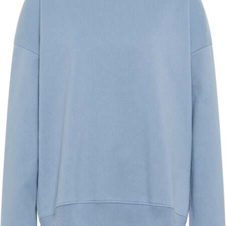 Strick Pullover in blau unifarben