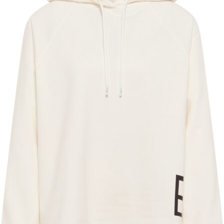 Sweatjacke in off-white unifarben