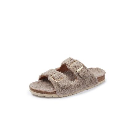 THIES - Pantolette Borreguito Organic, beige, Gr. 36, Kunstfaser