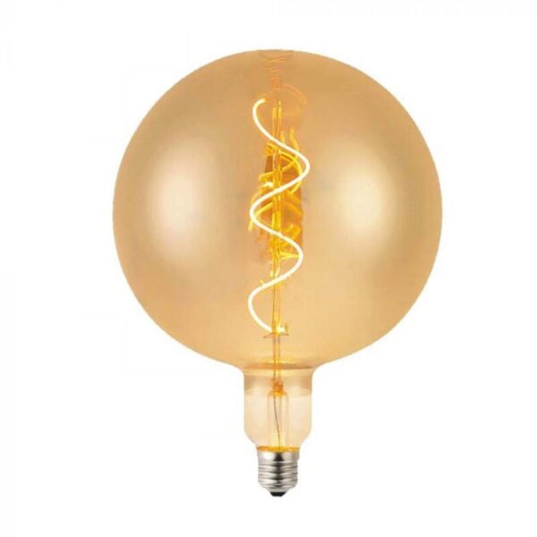 V-tac - LED-Glühbirne E27 4W G200 Spiral Filament Amber 2700K