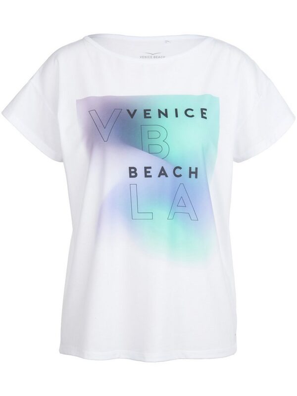 Venice Beach - Rundhals-Shirt, weiss, Gr. 38, Kunstfaser